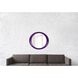 Ellipse 39 X 35 inch Glossy Royal Purple Wall Mirror